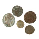 FIVE CONSTANTINE ROMAN COINS Fine to NVF