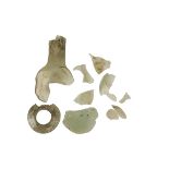 ROMAN GLASS PHIAL of squat form (def)