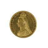 VICTORIA £5 GOLD COIN 1887 (c.40g)