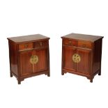 PAIR OF GOOD 'ZITAN' LOW CABINETS, QING DYNASTY, 19TH CENTURY