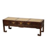 HUANGHUALI AND HOMGMU KANG TABLE, QING DYNASTY, 19TH CENTURY