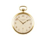 IWC 18CT GOLD OPEN FACE GENTLEMAN'S POCKET WATCH