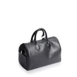 LOUIS VUITTON BLACK EPI LEATHER SPEEDY HANDBAG