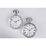 SELEX SILVER CASED OPEN FACE GENTLEMAN'S POCKET WATCH