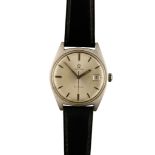 OMEGA GENEVE GENTLEMAN'S STAINLESS STEEL WRIST WATCH