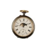 CONTINENTAL GUN METAL OPEN FACE POCKET WATCH