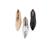 WALTER STEIGER, three pairs flat shoes