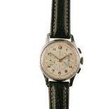 GENTLEMAN'S CHRONOGRAPH STAINLESS STEEL CASE WRIST WATCH