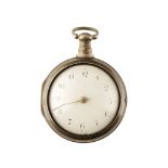 19TH CENTURY SILVER PAIR CASED GENTLEMAN'S POCKET WATCH