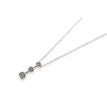 DIAMOND DROP PENDANT NECKLACE