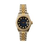 ROLEX 18CT GOLD & STAINLESS STEEL OYSTER PERPETUAL DATEJUST LADIES BRACELET WATCH
