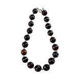 CATS EYE BEAD NECKLACE