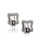 18CT WHITE GOLD EARRINGS