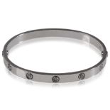 CARTIER 18CT WHITE GOLD LOVE BANGLE