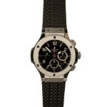 HUBLOT BIG BANG CHRONOGRAPH GENTLEMAN'S STAINLESS STEEL WRIST WATCH