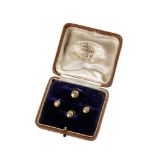 GENTLEMAN'S 9CT YELLOW GOLD DRESS STUDS