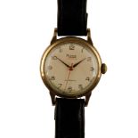 RONE 9CT GOLD CASED GENTLEMAN'S WRIST WATCH