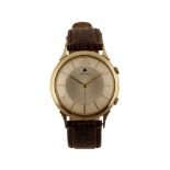 JAEGER LE-COULTRE MEMOVOX STEEL AND GOLD PLATED GENTLEMAN'S WRIST WATCH