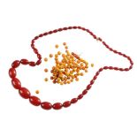 “AMBER” BEAD NECKLACE