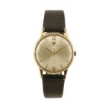 GIRARD-PERREGAUX 9CT GOLD GENTLEMAN'S WRIST WATCH