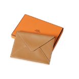 HERMES: FAWN CALF LEATHER ENVELOPE