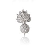 DIAMOND MILITARY SWEETHEART BROOCH