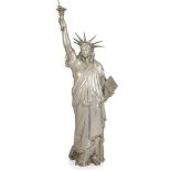 ALUMINIUM SCALE MODEL OF THE STATUE OF LIBERTY