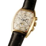 FRANCK MULLER 18CT GOLD PERPETUAL CALENDAR CHRONOGRAPH GENTLEMAN'S WRIST WATCH