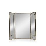 CHROME PLATED TRIPTYCH TAILOR'S MIRROR