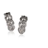 PAIR OF MICRO-SET DIAMOND EARRINGS