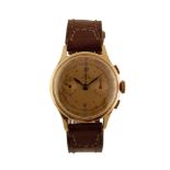 SUN-RAY 18CT GOLD GENTLEMAN'S CHRONOGRAPH WRIST WATCH