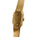 GIRARD-PERREGAUX 14CT GOLD LADIES BRACELET WATCH