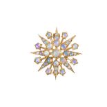 OPAL STAR BURST BROOCH / PENDANT