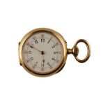 HIRSBRUNNER & CO OF SHANGHAI 18CT GOLD FOB WATCH