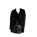 VINTAGE DARK BROWN MINK FUR JACKET