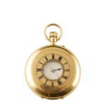 18CT GOLD ARMY & NAVY CO-OPERATIVE SOCIETY LTD. GENTLEMAN'S HALF HUNTER POCKET WATCH