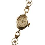 LADIES 9CT GOLD BRACELET WATCH