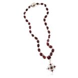 19TH CENTURY GARNET NECKLACE