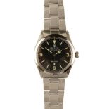 ROLEX EXPLORER PRECISION GENTLEMAN'S STAINLESS STEEL BRACELET WATCH