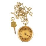 18CT GOLD FOB WATCH