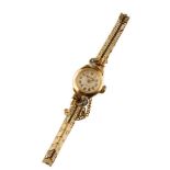 WHITE STAR 18CT GOLD LADY'S BRACELET WATCH