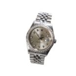 ROLEX DATEJUST OYSTER PERPETUAL GENTLEMAN'S STAINLESS STEEL BRACELET WATCH