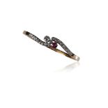 DIAMOND AND RUBY BANGLE