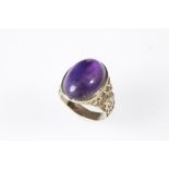 GENTLEMAN'S CABOCHON "AMETHYST" RING