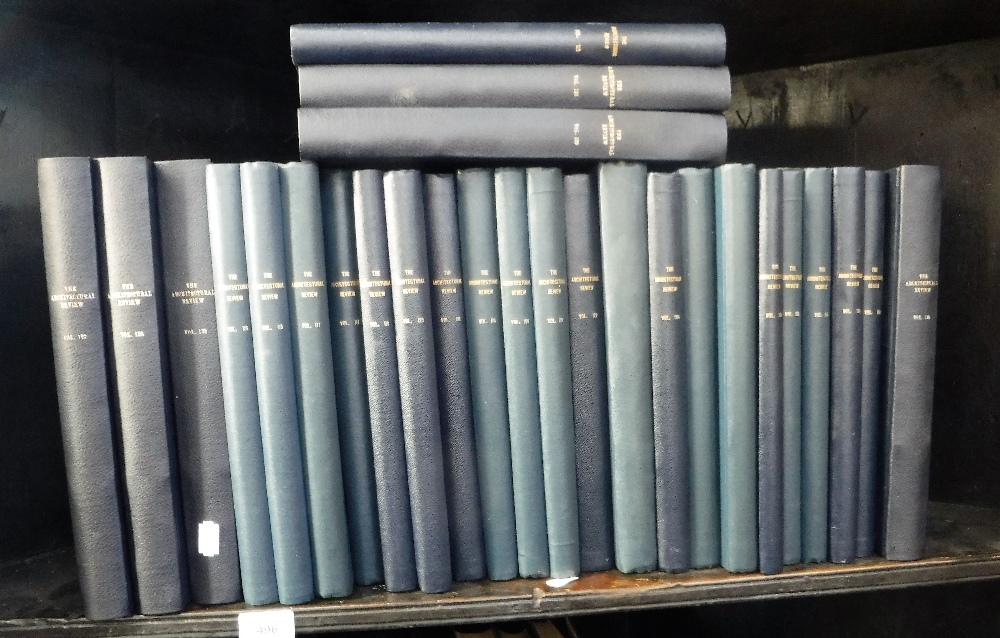 'THE ARCHITECTURAL REVIEW', twenty seven various volumes
