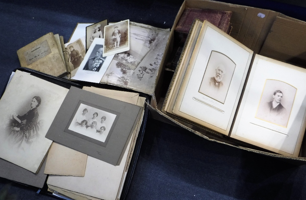 A COLLECTION OF 1860'S AND LATER CARTES DE VISITE, OTHER PHOTOGRAPHS AND ALBUMS, including a C R &