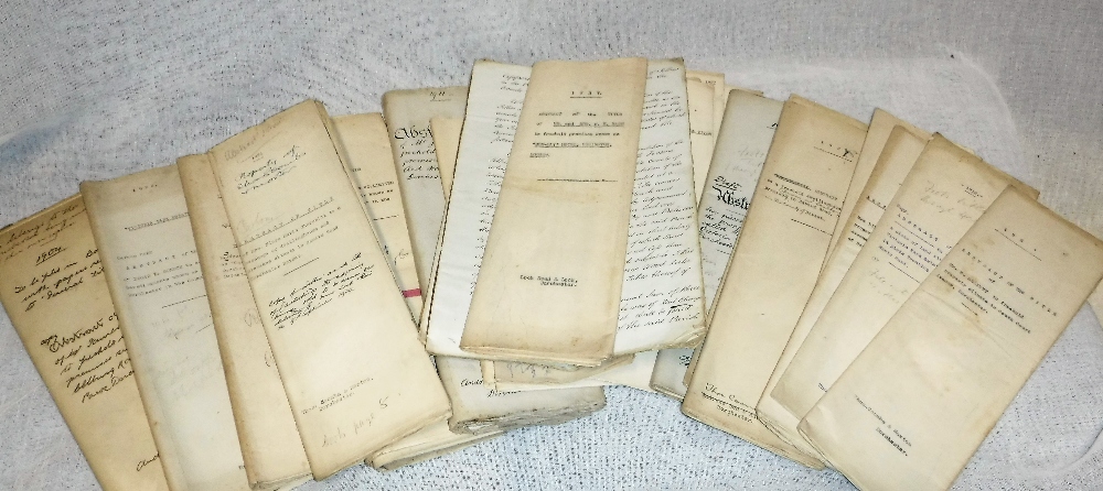 A QUANTITY OF VINTAGE DEEDS related to the County of Dorset