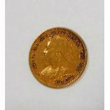 A VICTORIAN HALF SOVEREIGN, 1901, (c. 4gms)