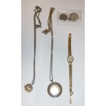 A SELECTION OF WATCH MOVEMENTS, a ladies wristwatch and other watches