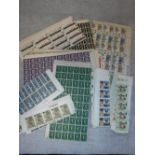 A COLLECTION OF MINT UNUSED STAMPS in sheets or parcel sheets and blocks